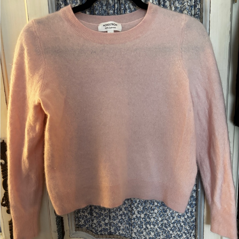 Nordstrom Soft Blush Crew Neck Sweater